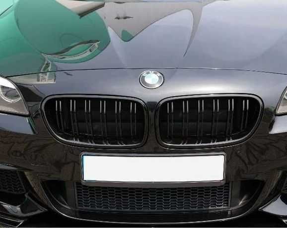 Черни решетки тип бъбреци гланц двойни БМВ BMW 5 F10 F11 2010>2016