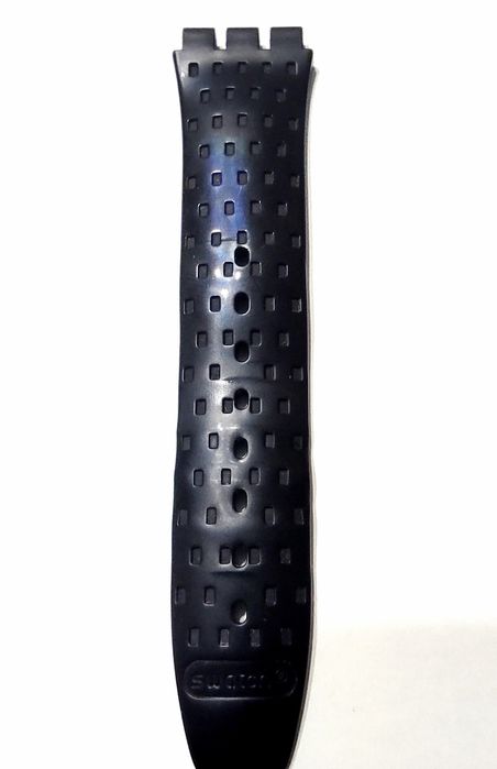 Силиконовый ремешок для часов Свотч 19 мм Б/У одна сторона есть на фот