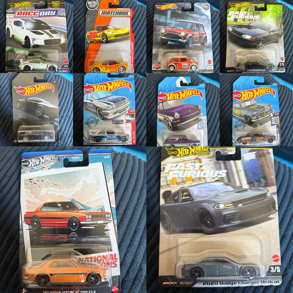 Hot Wheels, Matchbox, Majorette, Norev, Tomica