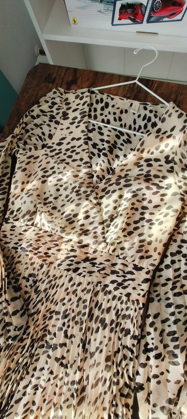 Rochie plisata leopard HM 34