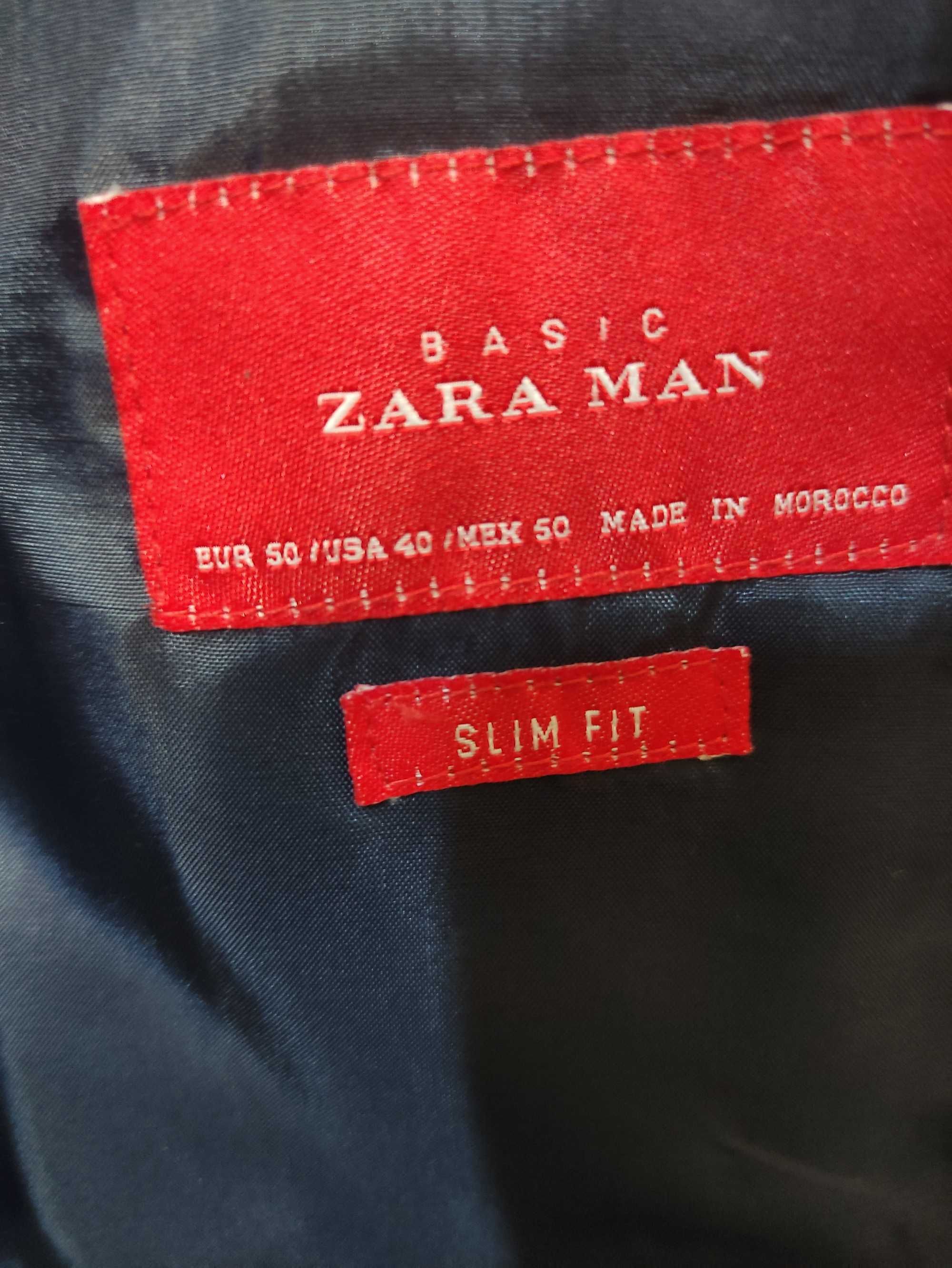 Тъмносин костюм Zara