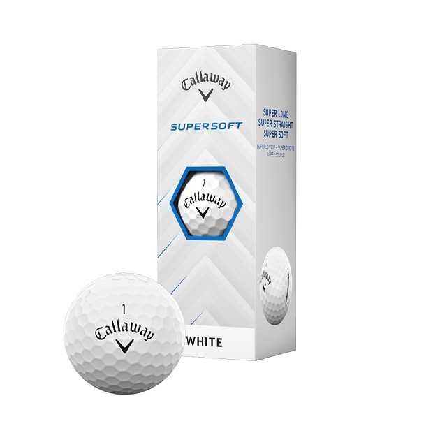 Set 12 buc Mingi de golf Supersoft 2025 White Basic ,sigilat