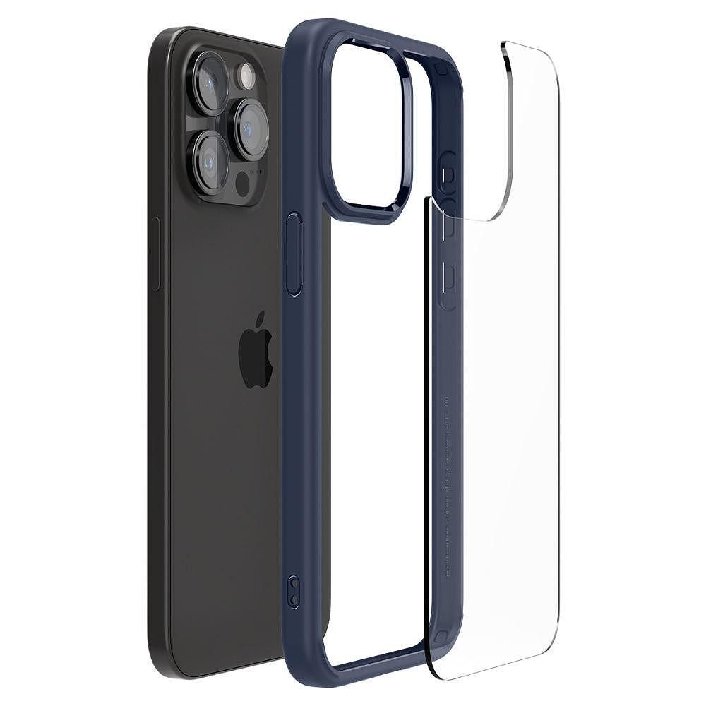 Калъф spigen ultra hybrid за iphone 15 pro navy blue