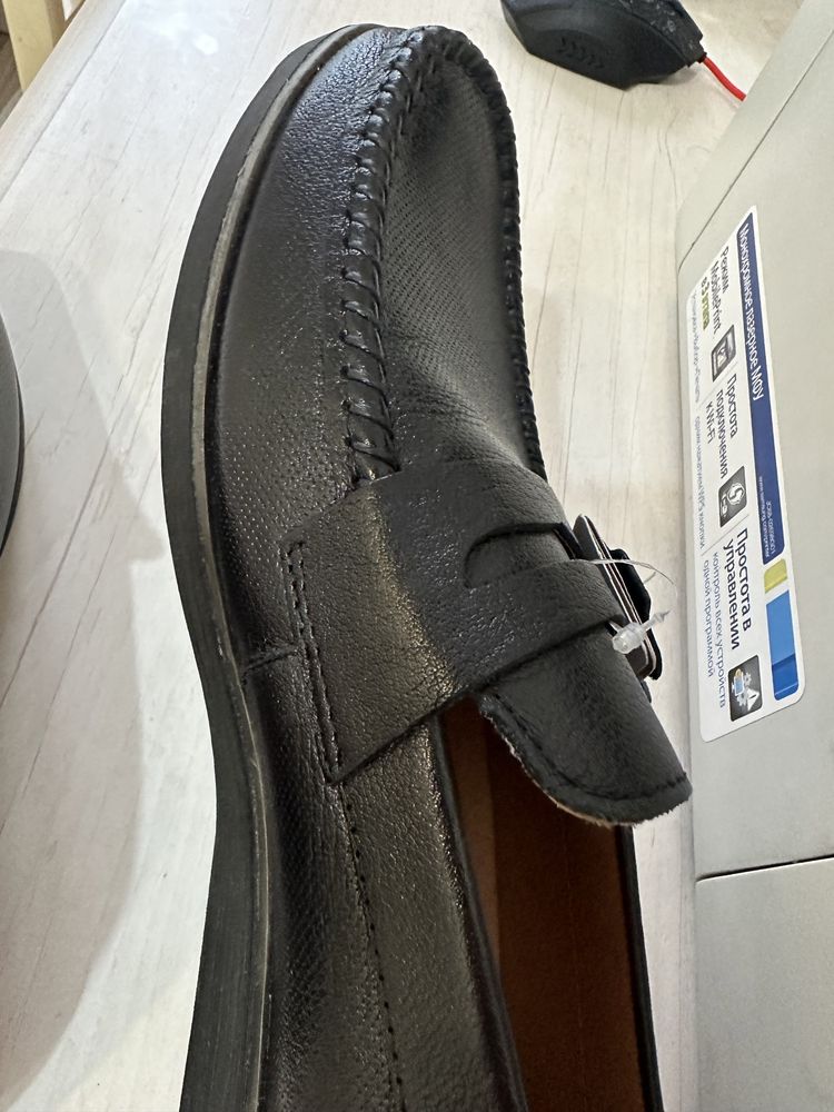 40 размер, Новые мужские туфли из натуральной кожи внутри и снаружи