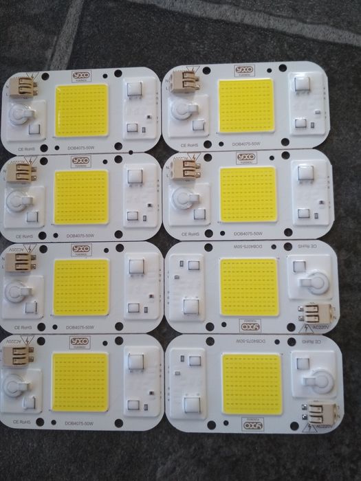 За оранжерии, за растения - LED Grow chip 50W 380-840nm. Розови и бели