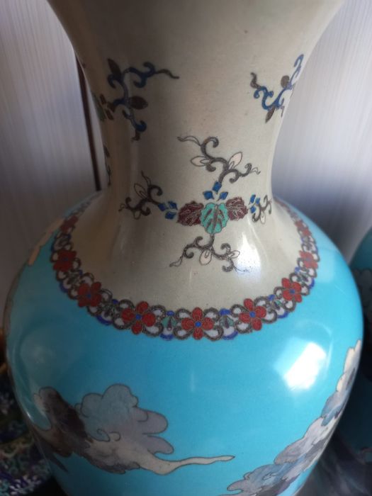 Vaze cloisonn Japan perioada Meiji