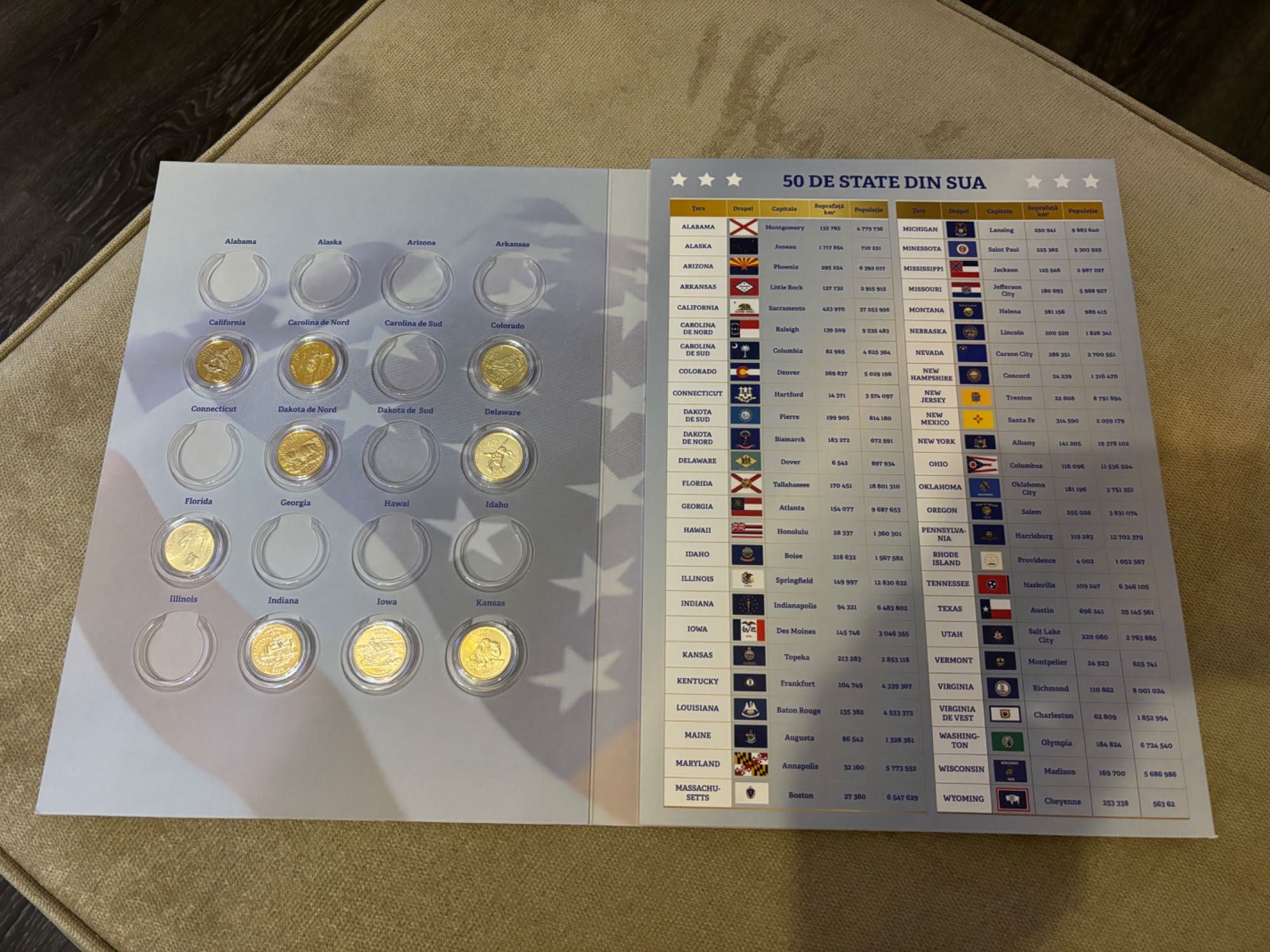Lot medali comemorative de 25 centi SUA