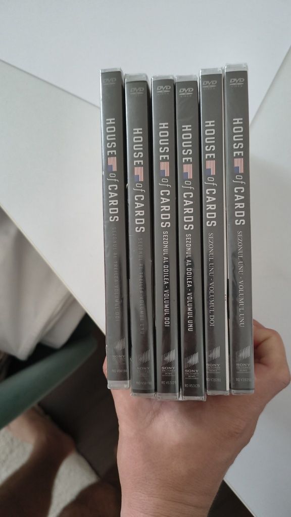 House of Cards, sezonul I, II si III, dvd-uri originale, SIGILATE