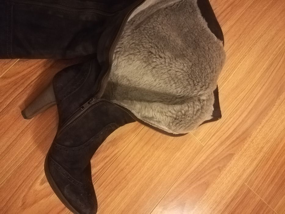 Cizme piele naturală îmblănite 37 38