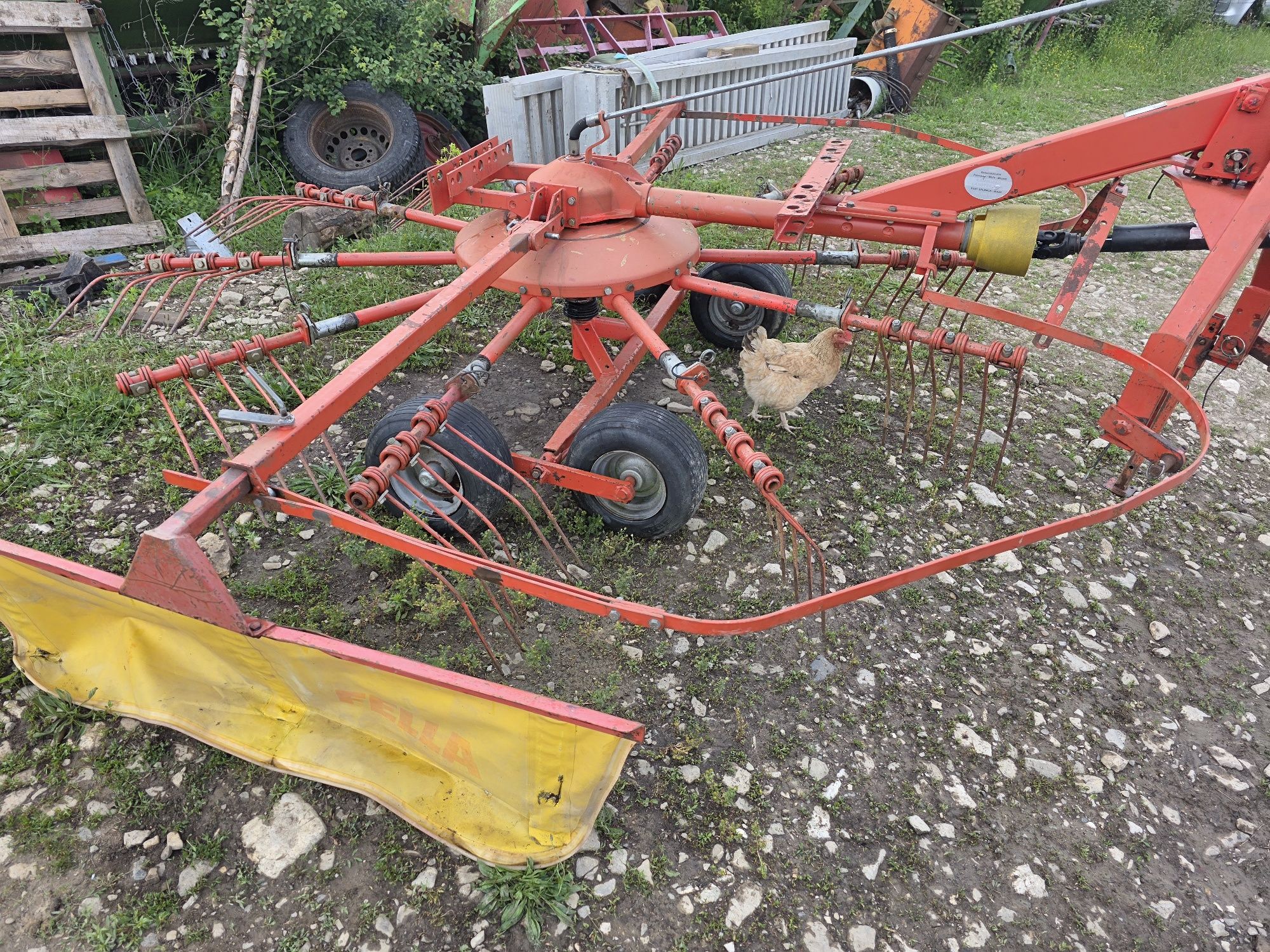 Grebla Greblatoare adunat 3m metri Fella Deutz Fahr Kuhn baie ulei