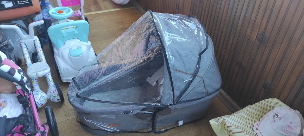 НОВ  дъждобран за зимен кош на бебешка количка