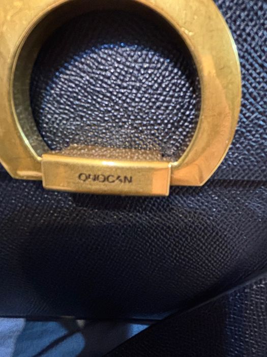 Poșetă piele neagră brand Onocan