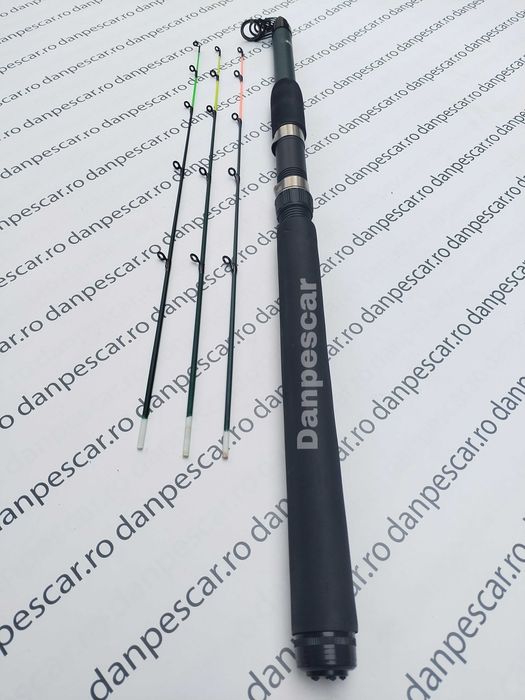 SET 4 Lansete fibra sticla ROBIN HAN Power tele feeder 3,30m 90-150gr