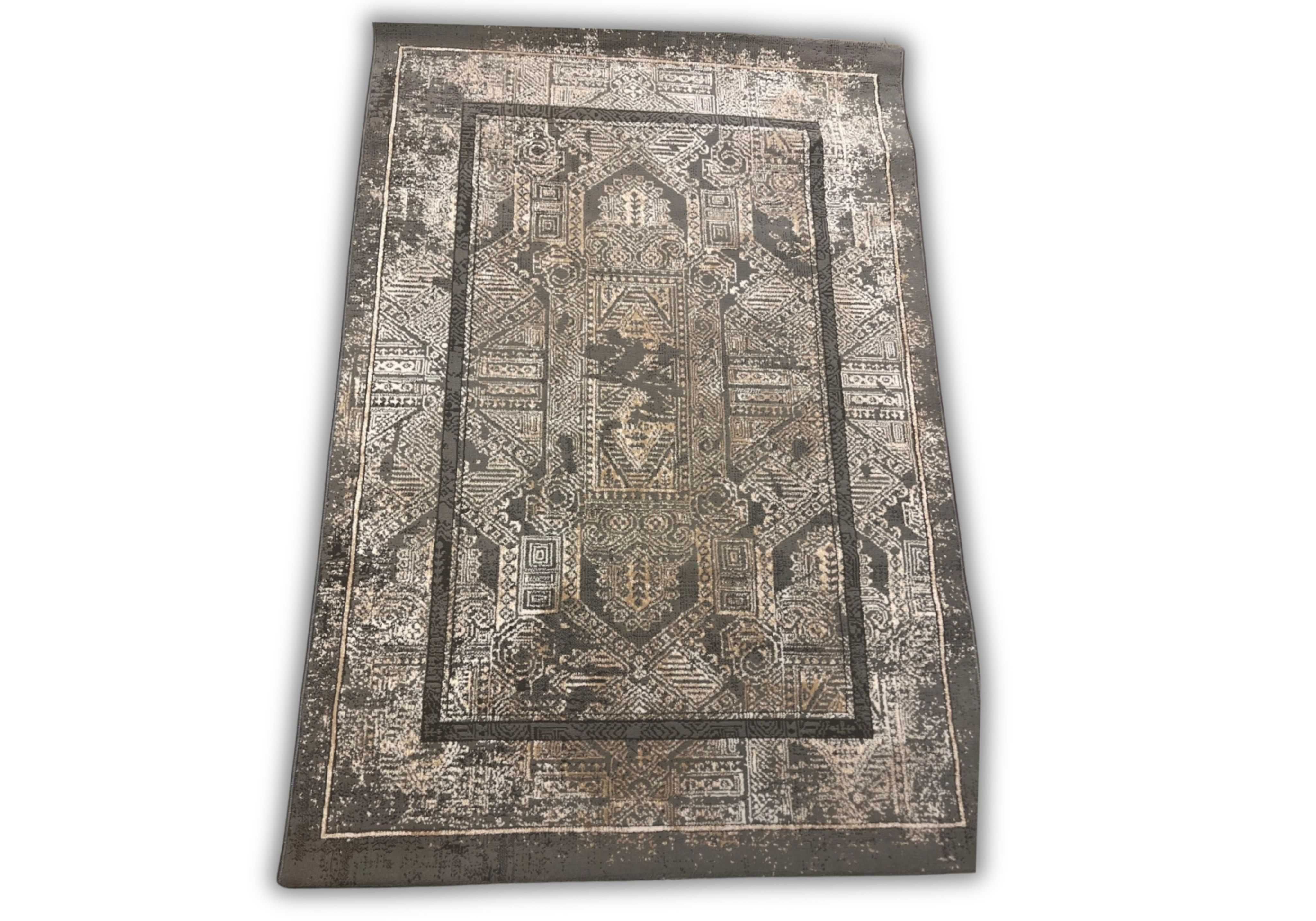 нов килим , Модерен дизайн, бежов цвят, 100x150 cm