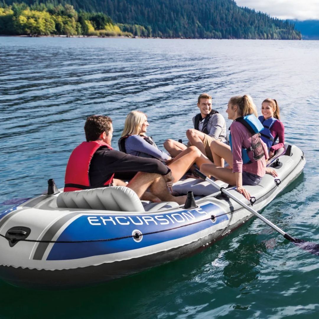 Аренда Надувная лодка Intex Excursion 5 (5-местная) нагрузки 600 кг