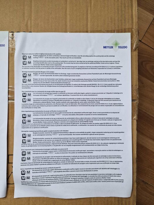 Чисто нови Професионална везна Mettler Toledo BC60 – до 60 кг