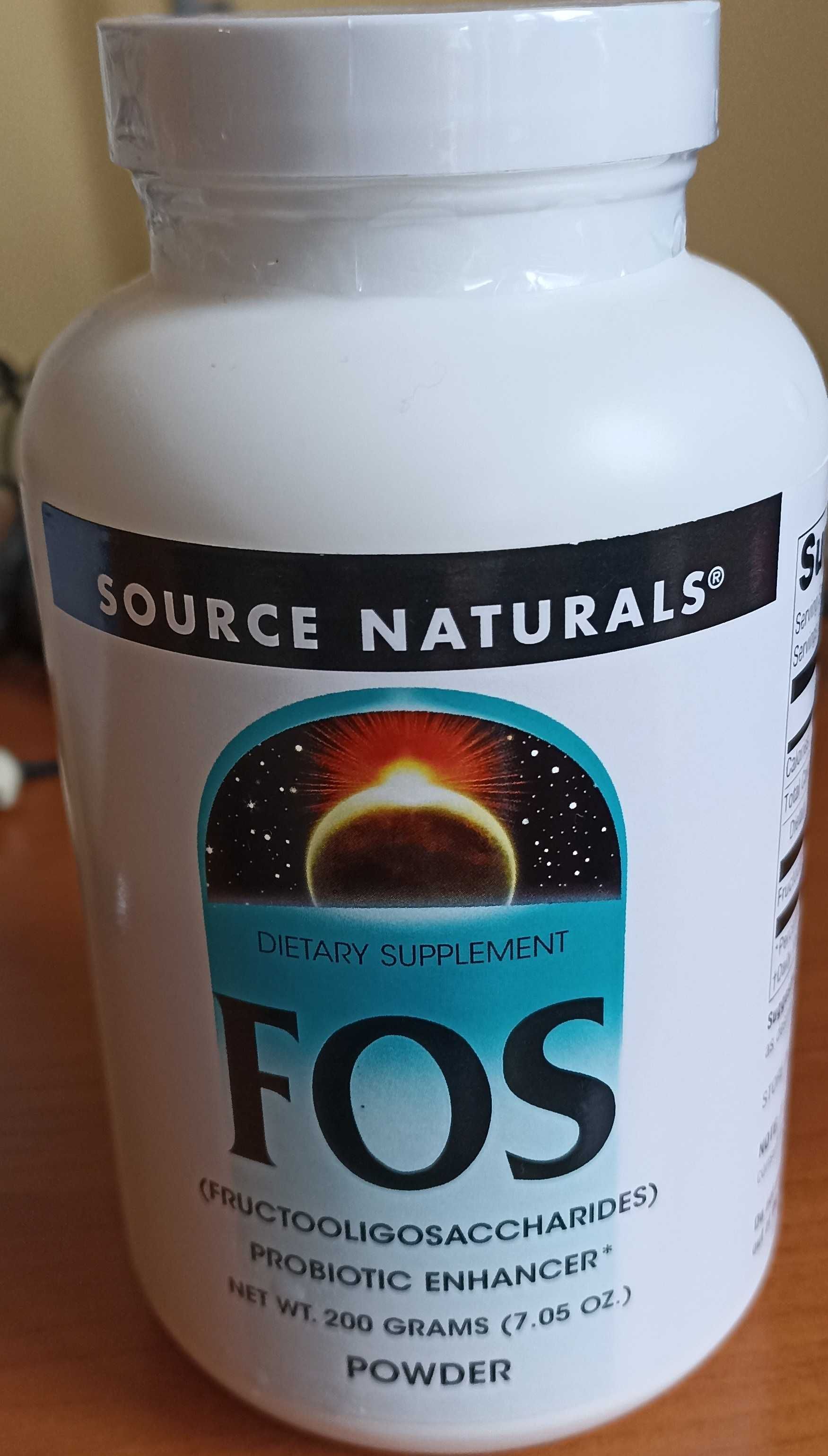 Фруктоолигозахариди (ФОЗ/ФОС) Source Naturals  200 г, неразпечатани