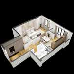 Novastroyka Sergeli-8. 54,58m² 3-etaj. 41000