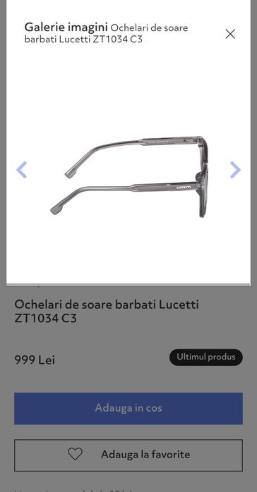 Ochelari de soare Lucetti ZT1034 C3 și 3175 C2, Noi
