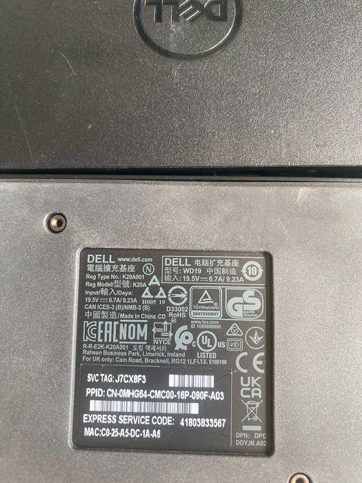 Docking Station Dell WD15 USB-C K17A, merge la orice laptop