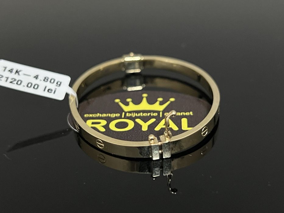 Bijuteria Royal CB : Bratara fixa damă aur 14k 4,80gr