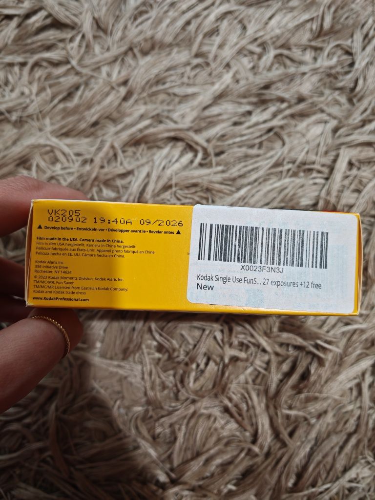 Aparat foto Kodak FunSaver 39 cadre