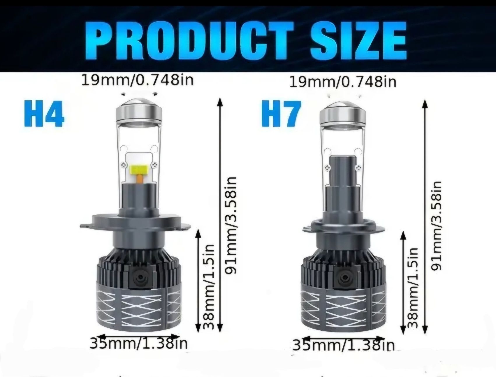 H4, H7, Led прожекторни крушки