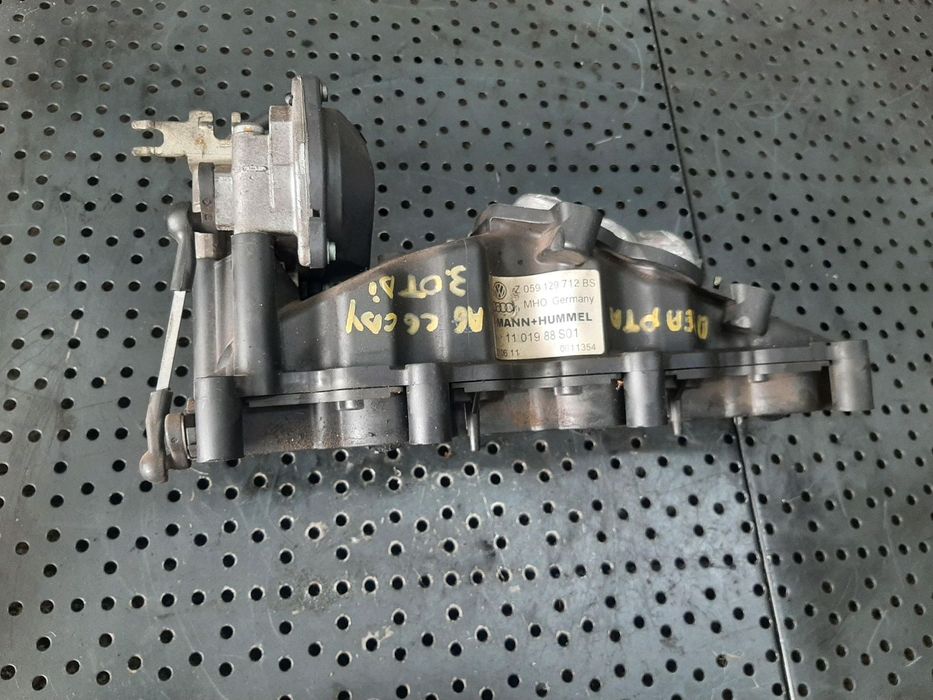 galerie admisie cu clapete si motoras dreapta  2.7 tdi 3.0 tdi  audi a6 4f c6 059129086l   059129712bs