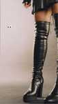 Cizme negre lungi