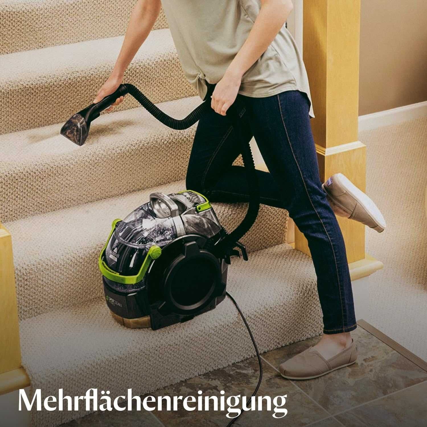 Перяща прахосмукачка BISSELL SpotClean Pet Pro, Черна/Зелена, 750 W