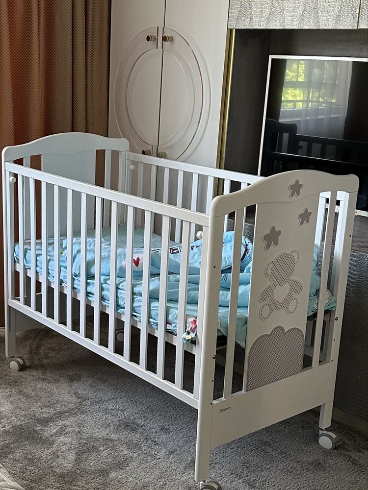 Бебешка кошара BonBon grigio + матрак+протектор