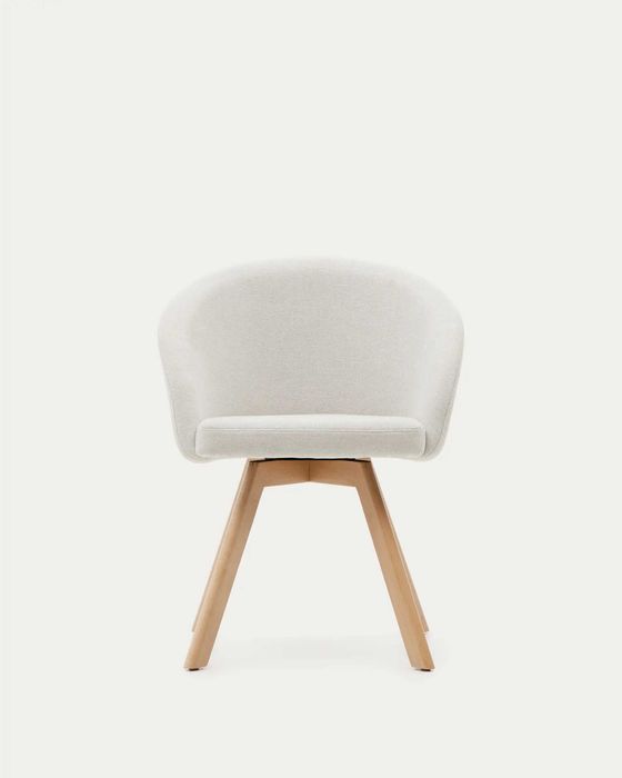 Scaun rotativ bej Marvin Kave Home