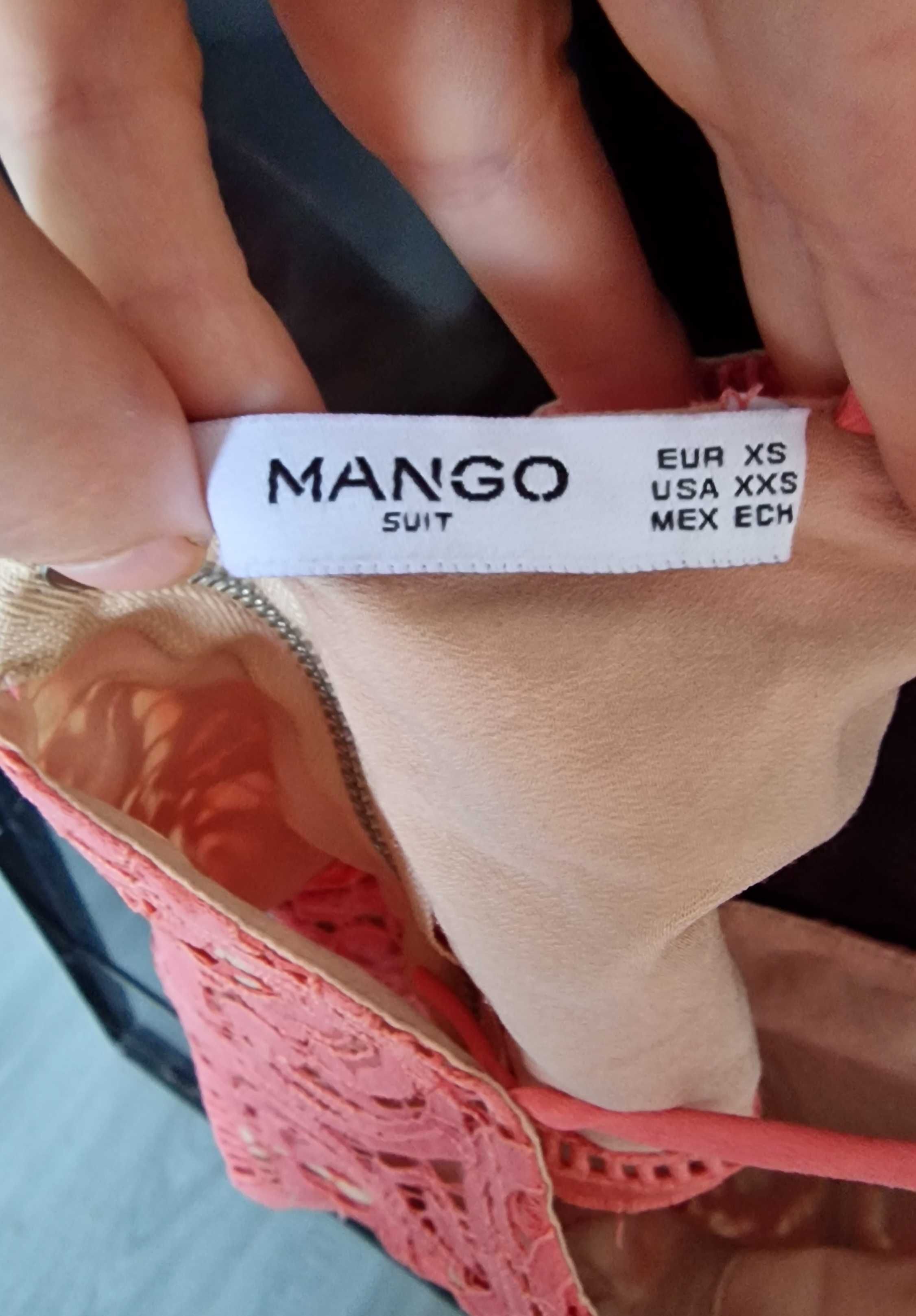 Top Mango XS/ festival/ vara/ culoare somon