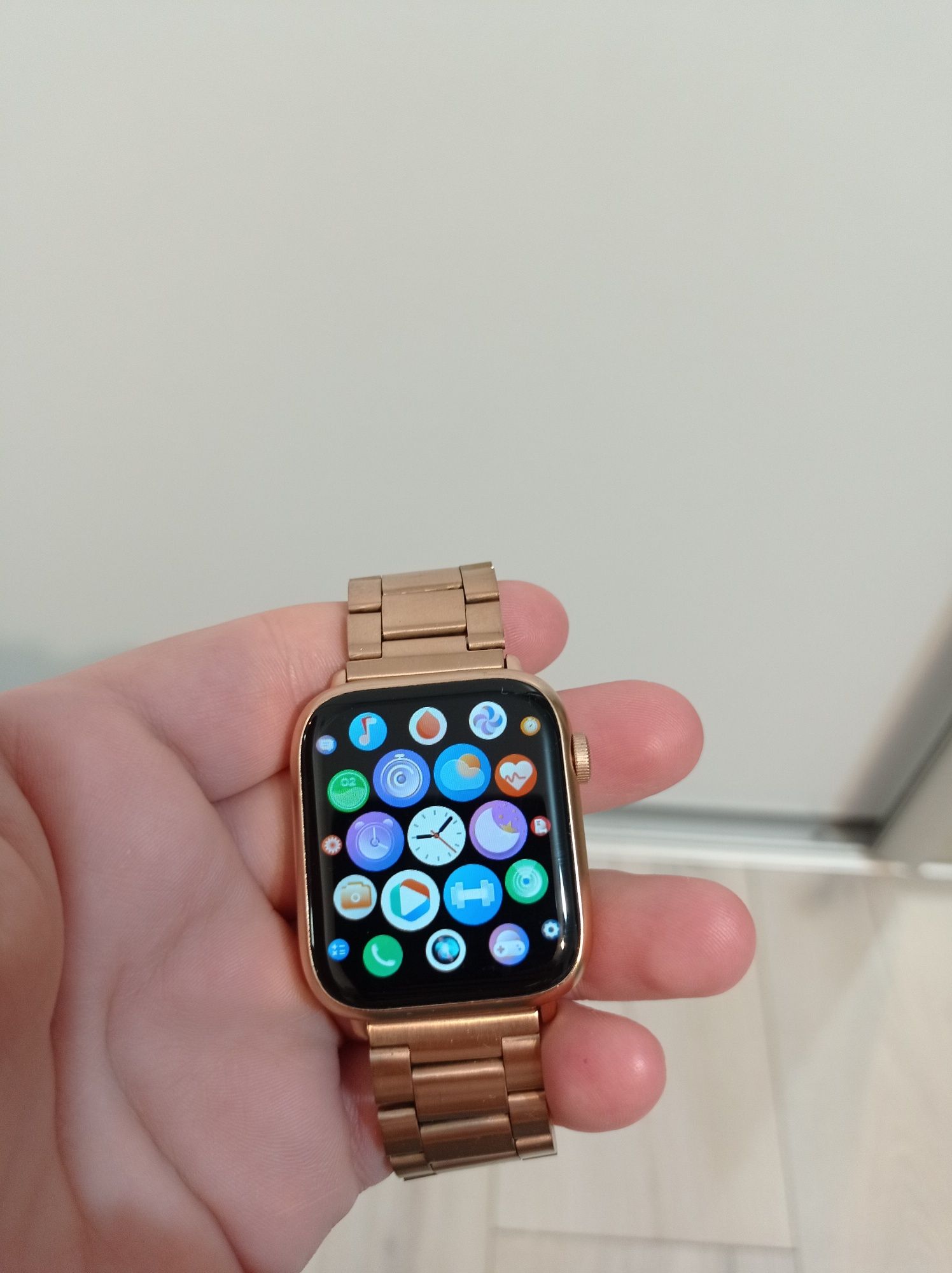 Ceas smartwatch android rose gold