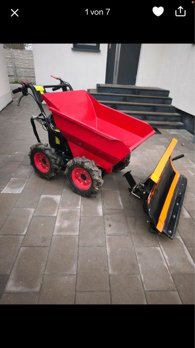 Minidumper dumper roaba cu motor scheppach dp300