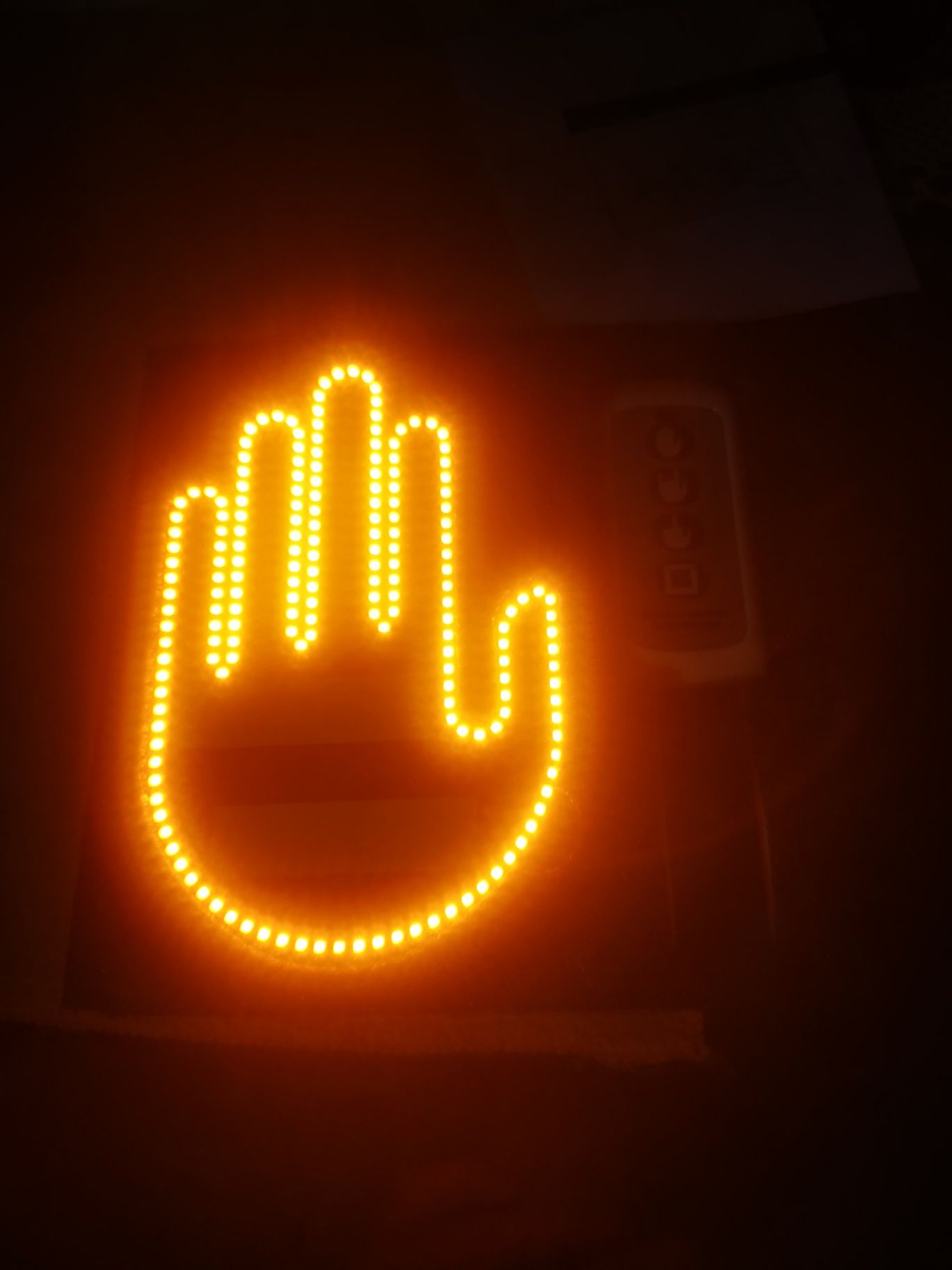 LED 12v Funny car gesture led finger. NOU