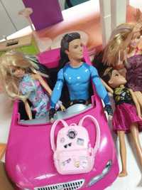 9 кукли Barbie + Ken + Кухня + куп аксесоари и играчки