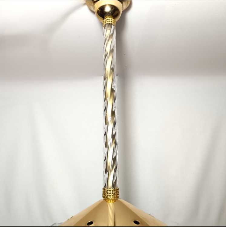 Plafoniera, MCM Art Deco, sticlă Murano Barovier & Toso, vintage