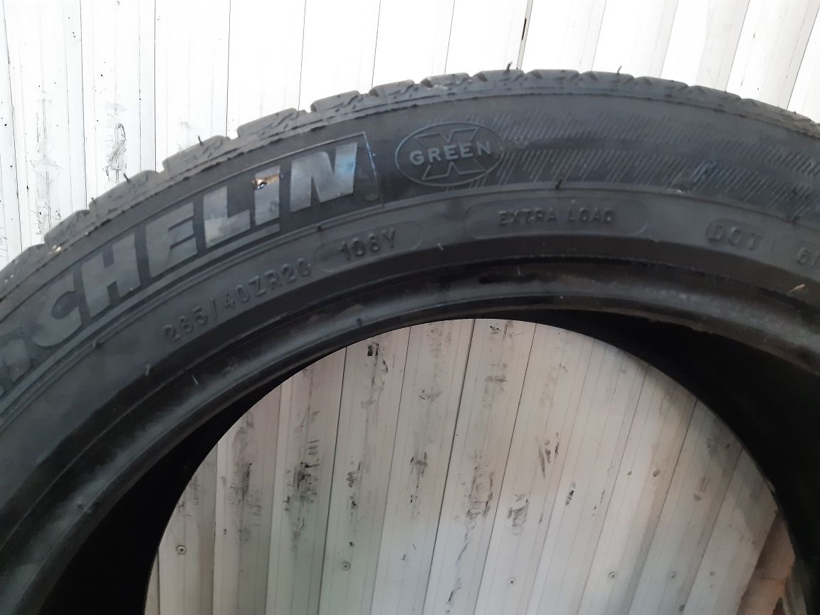 285/40/20 2×Michelin vara 108y  dot 1120   4,68mm