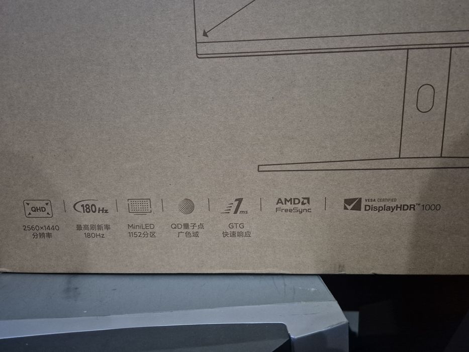 Игровой Монитор Redmi G Pro 27 |180Hz|2K QHD|2560x1440|Mini LED|.