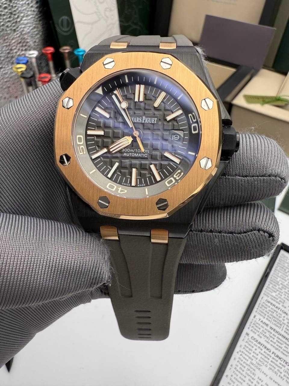 audemars piguet offshore diver black gold