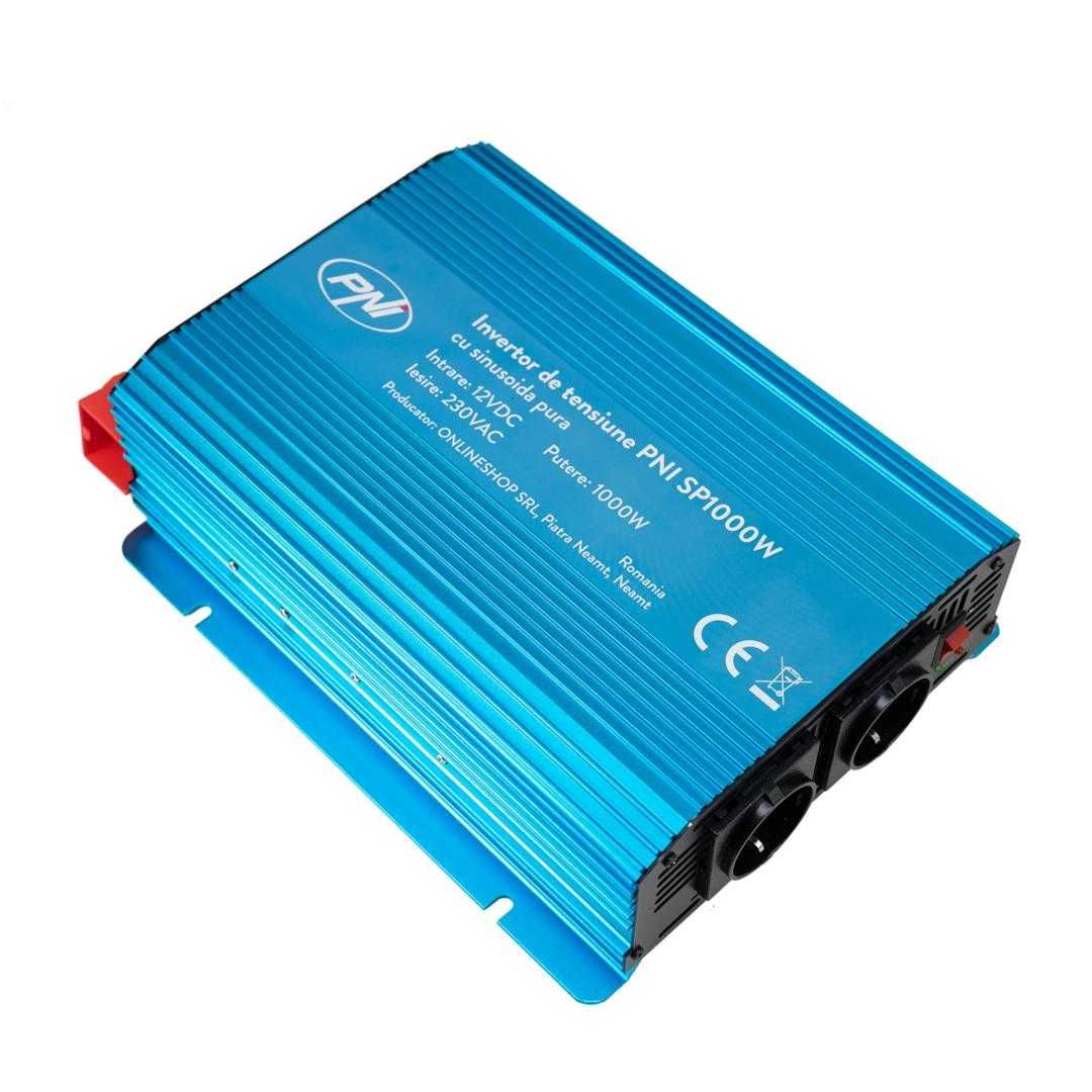 Invertor auto SP1000W cu sinusoida pura alimentare 12V true sine 230V