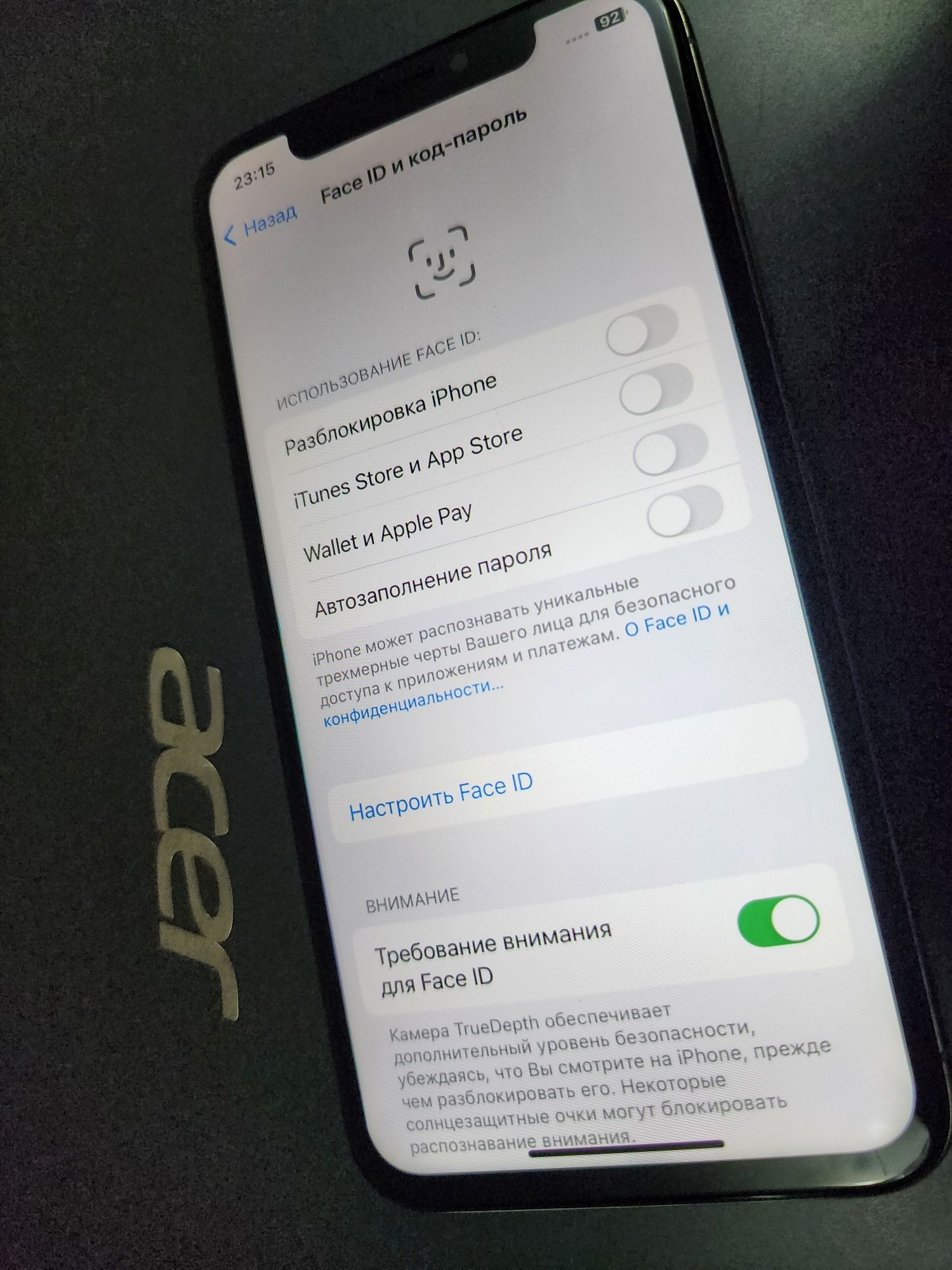 Iphone X White 64Gb Face yoq srochna