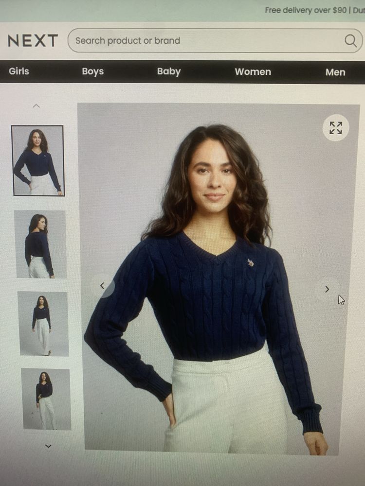 Дамска блуза  U.S. Polo Assn. Дамски V-neck, плетена