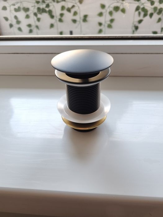 Ventil push up gold brushed,alb,negru mat