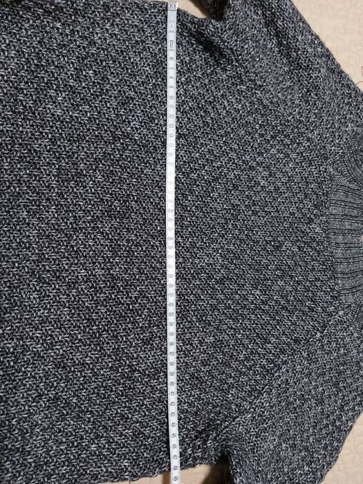 Pulover subtire Chaps, culoare negru/alb, model picatele (M)