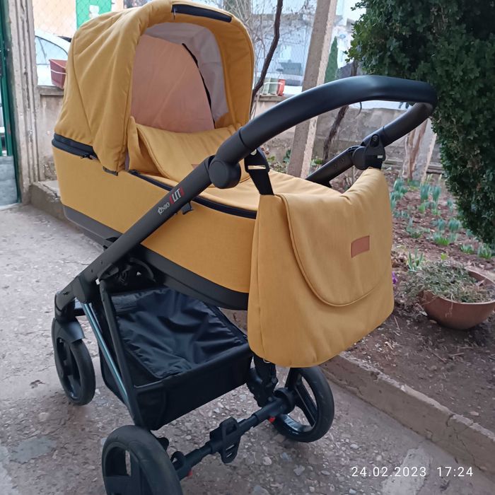 Бебешка количка с кош за новородено и летен кош Elite