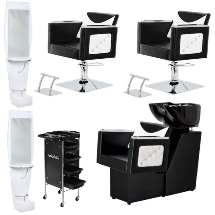 Produse frizerie scaun scafa oglinda post de lucru pat masaj coafor