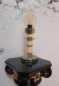 Veioza veche /Lampa cu abajur din sticla