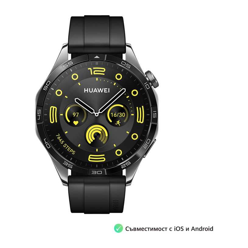 HUAWEI Watch GT 4 46 mm Black Strap